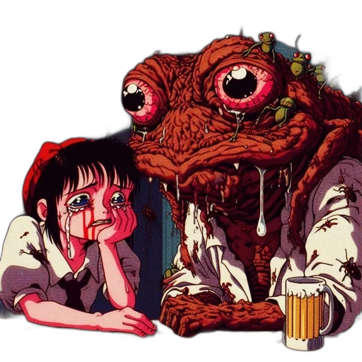 creature, food, mask, face transparent PNG cut-out