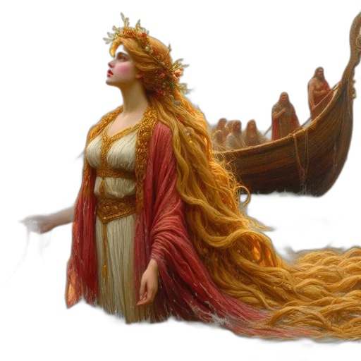 crown, dress, dragon, fantasy art transparent PNG cut-out