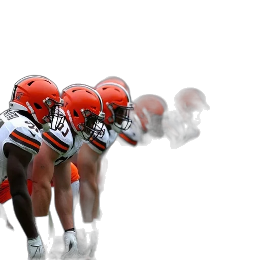 cleveland, browns, players, lined transparent PNG cut-out