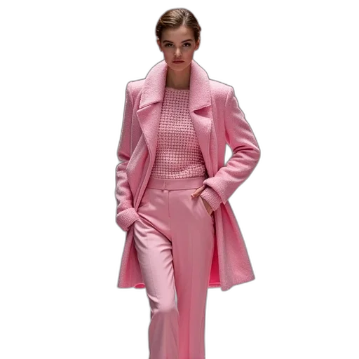 jacket, dress, concept art, pastel transparent PNG cut-out