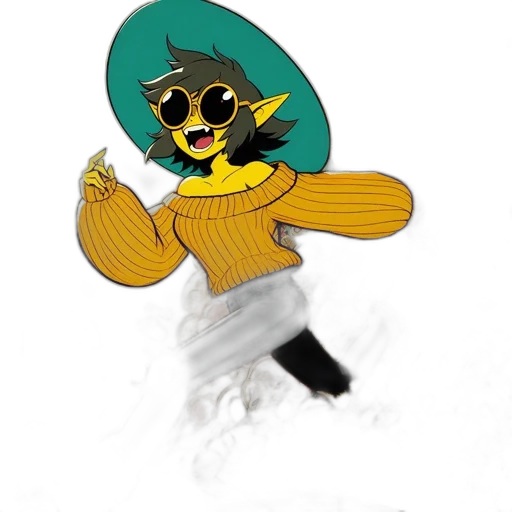 jacket, staff, mask, flower transparent PNG cut-out