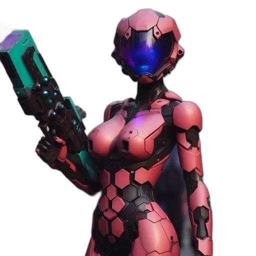 robot, weapon, staff, concept art transparent PNG cut-out