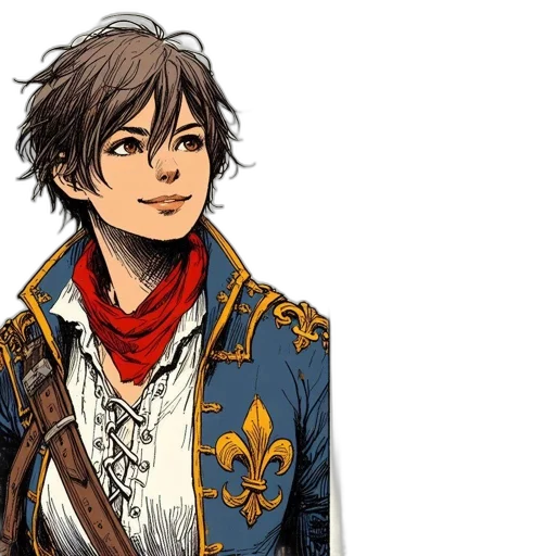 jacket, concept art, pixel art, fantasy art transparent PNG cut-out