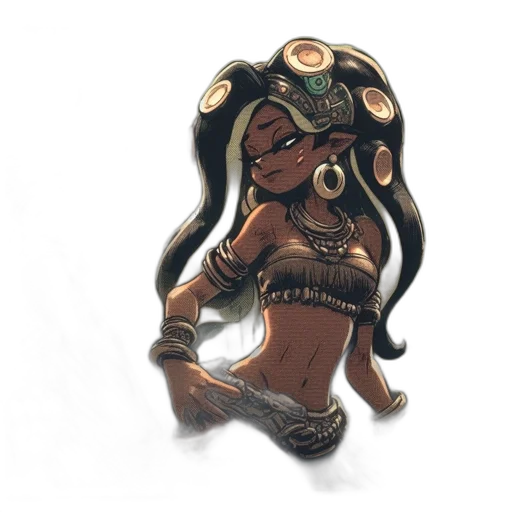 jewelry, staff, weapon, dress transparent PNG cut-out