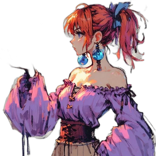 dress, jacket, staff, crown transparent PNG cut-out