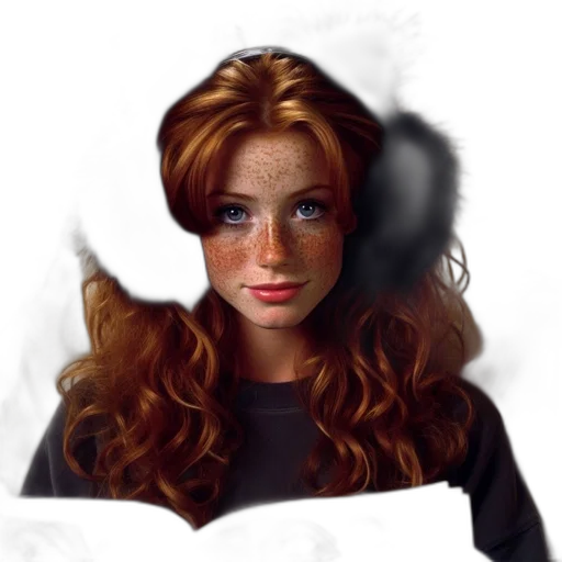 face, hair, crown, mask transparent PNG cut-out