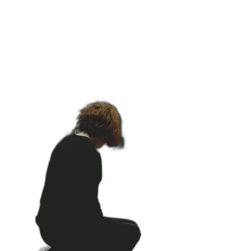 jacket, hair, staff, creature transparent PNG cut-out