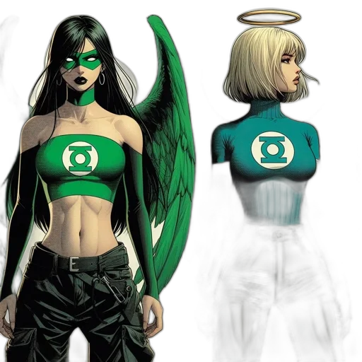 comic book art, concept art, fantasy art, 3d render transparent PNG cut-out