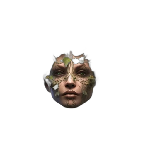 mask, face, creature, crown transparent PNG cut-out