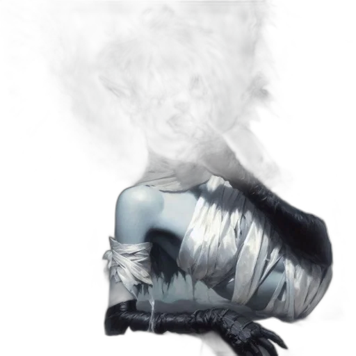 mask, robot, jacket, hair transparent PNG cut-out