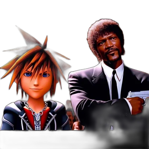 weapon, face, staff, hair transparent PNG cut-out