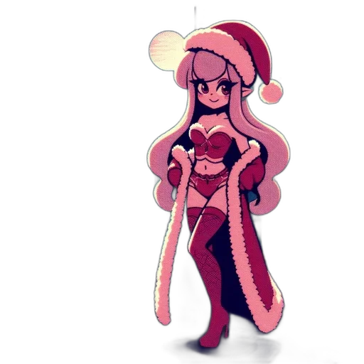 dress, staff, hat, pixel art transparent PNG cut-out