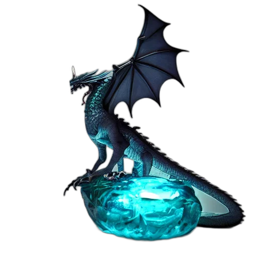 dragon, sword, staff, jewelry transparent PNG cut-out