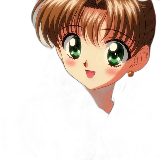 face, staff, anime, photorealistic transparent PNG cut-out