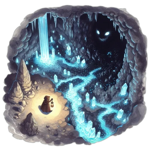 dragon, creature, mask, staff transparent PNG cut-out