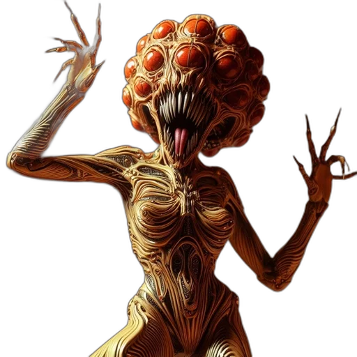 creature, mask, face, concept art transparent PNG cut-out