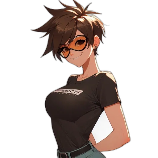 staff, dress, jacket, anime transparent PNG cut-out