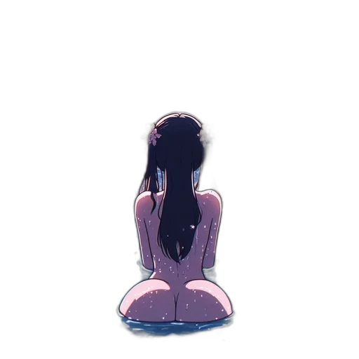 hair, dress, crown, staff transparent PNG cut-out