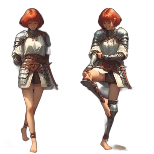 dress, jacket, sword, staff transparent PNG cut-out