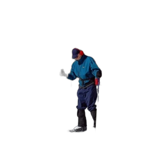 jacket, staff, mask, robot transparent PNG cut-out