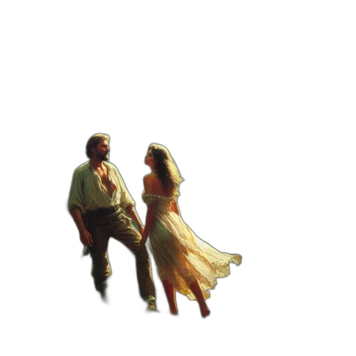 dress, pixel art, concept art, oil painting transparent PNG cut-out