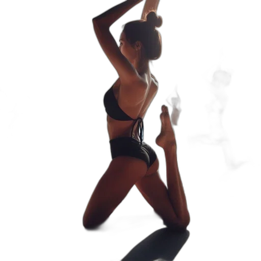 staff, women, practice, yoga transparent PNG cut-out