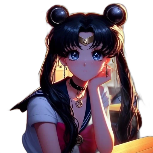 face, staff, jewelry, anime transparent PNG cut-out