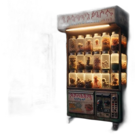 3d render, concept art, antique, storefront transparent PNG cut-out