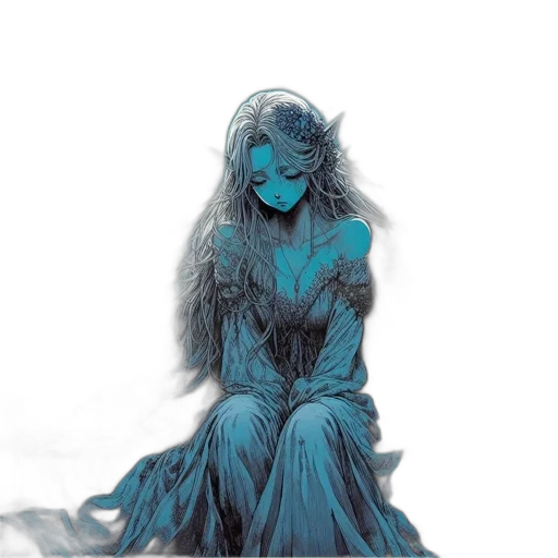dress, mask, dragon, comic book art transparent PNG cut-out