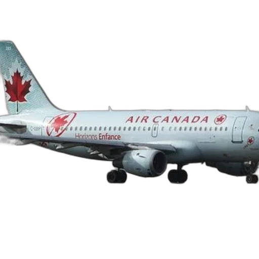 air, canada, airplane, red transparent PNG cut-out