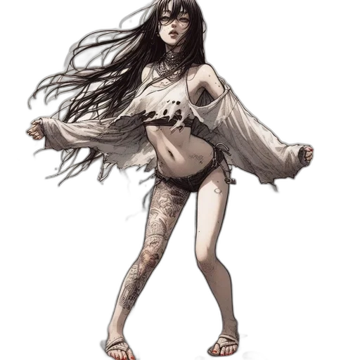 dress, creature, concept art, fantasy art transparent PNG cut-out