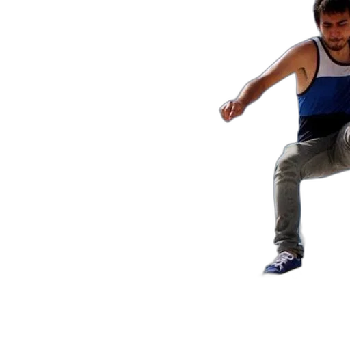 3d render, concept art, skateboarder, mid-air transparent PNG cut-out