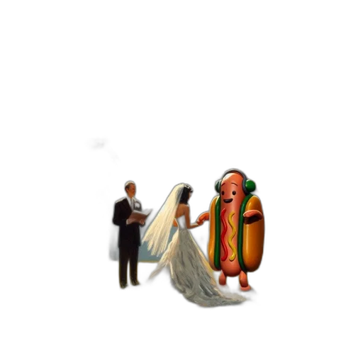 dress, food, robot, pixel art transparent PNG cut-out