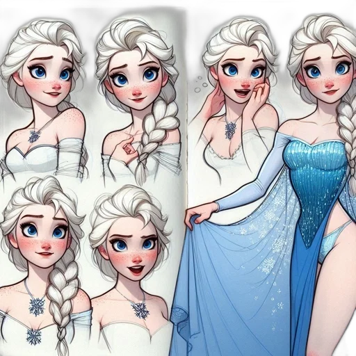 dress, concept art, fantasy art, comic book art transparent PNG cut-out