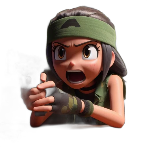 weapon, face, hat, staff transparent PNG cut-out
