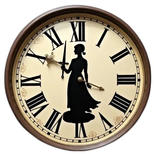 jewelry, photorealistic, vintage, clock transparent PNG cut-out