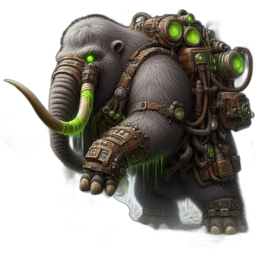 robot, creature, animal, staff transparent PNG cut-out