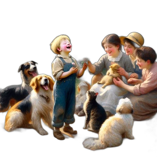 oil painting, photorealistic, concept art, 3d render transparent PNG cut-out