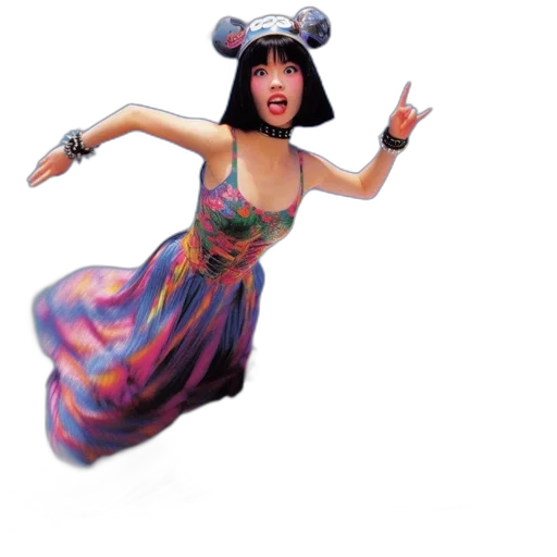 dress, concept art, cartoon, 3d render transparent PNG cut-out