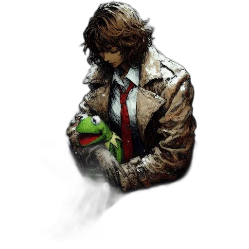jacket, animal, creature, staff transparent PNG cut-out