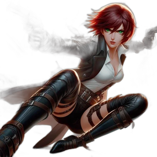 concept art, fantasy art, comic book art, cyberpunk transparent PNG cut-out