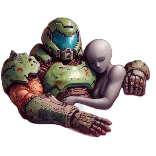 robot, weapon, creature, concept art transparent PNG cut-out