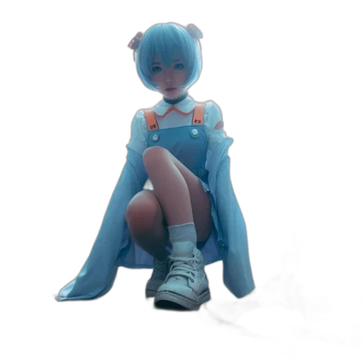 dress, robot, staff, creature transparent PNG cut-out