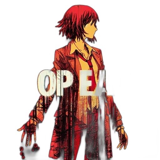 jacket, weapon, pixel art, concept art transparent PNG cut-out