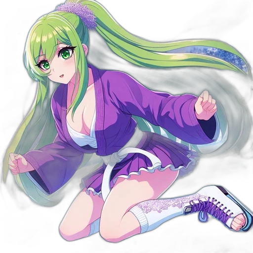 staff, dress, weapon, anime transparent PNG cut-out