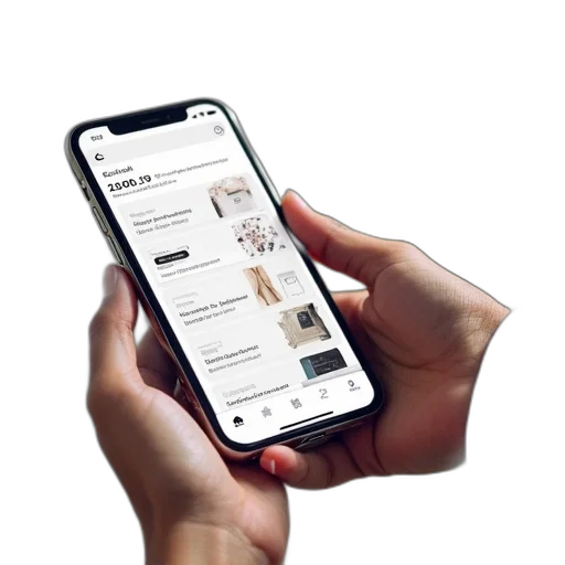 mobile, commerce, case, studies transparent PNG cut-out