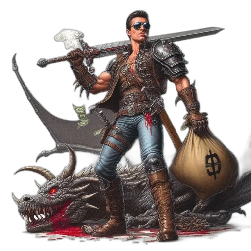 dragon, concept art, fantasy art, 3d render transparent PNG cut-out