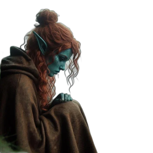 mask, creature, staff, concept art transparent PNG cut-out