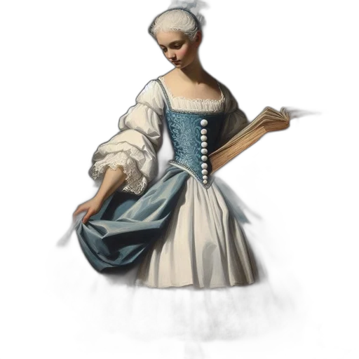 dress, staff, jewelry, hat transparent PNG cut-out