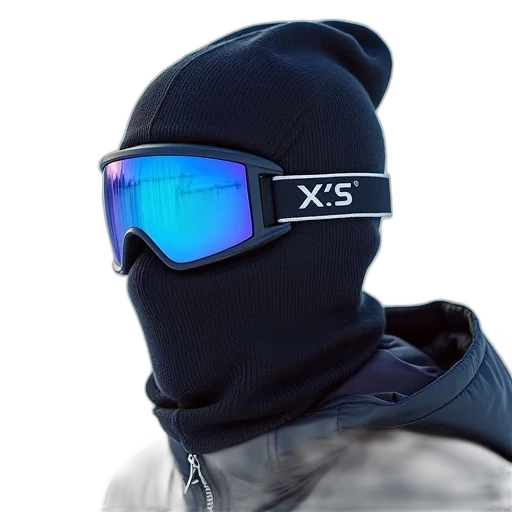 jacket, mask, cyberpunk, 3d render transparent PNG cut-out